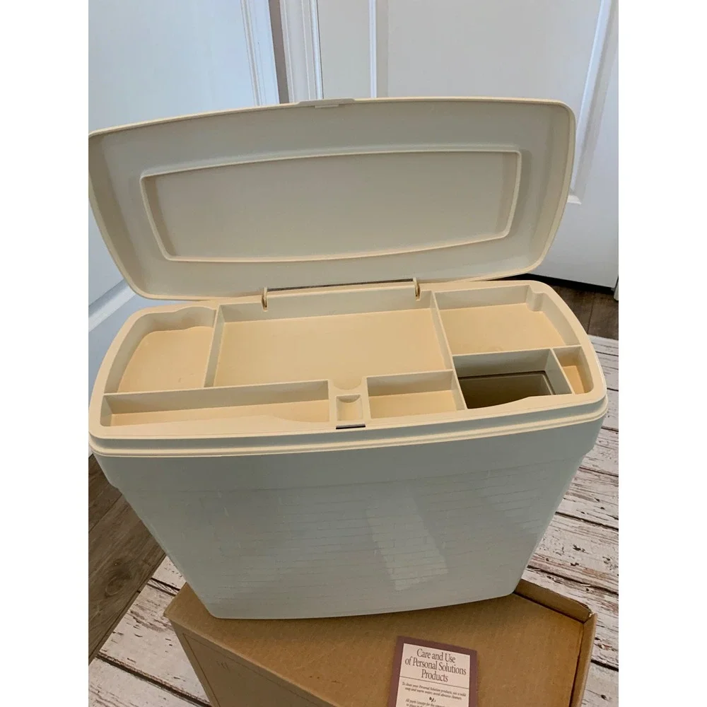 Longaberger Personal Solutions Organizer Bin Bone White Item 40541 Large